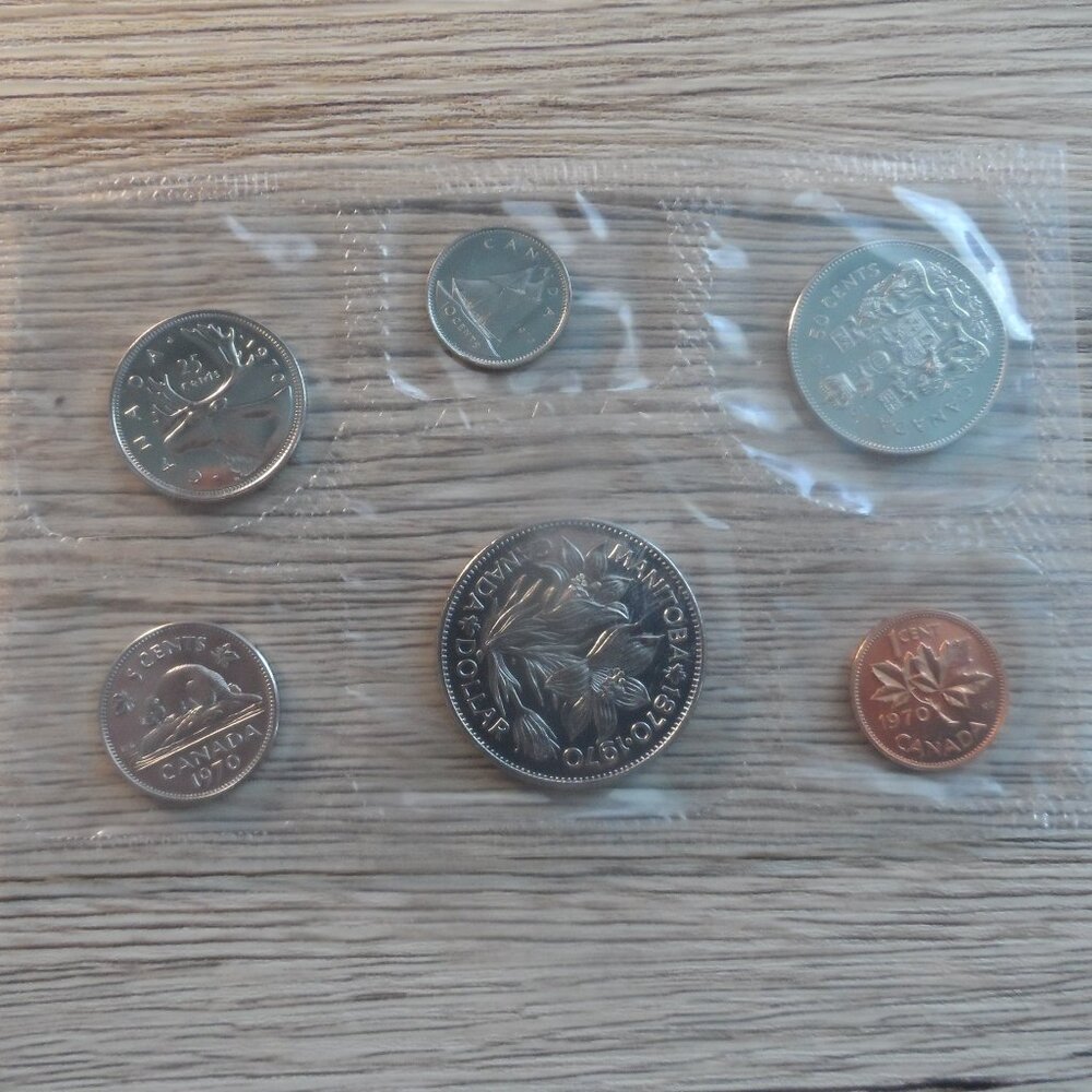 1970 Canada Manitoba Centennial Uncirculated Mint Sets - Bulk lot of 5